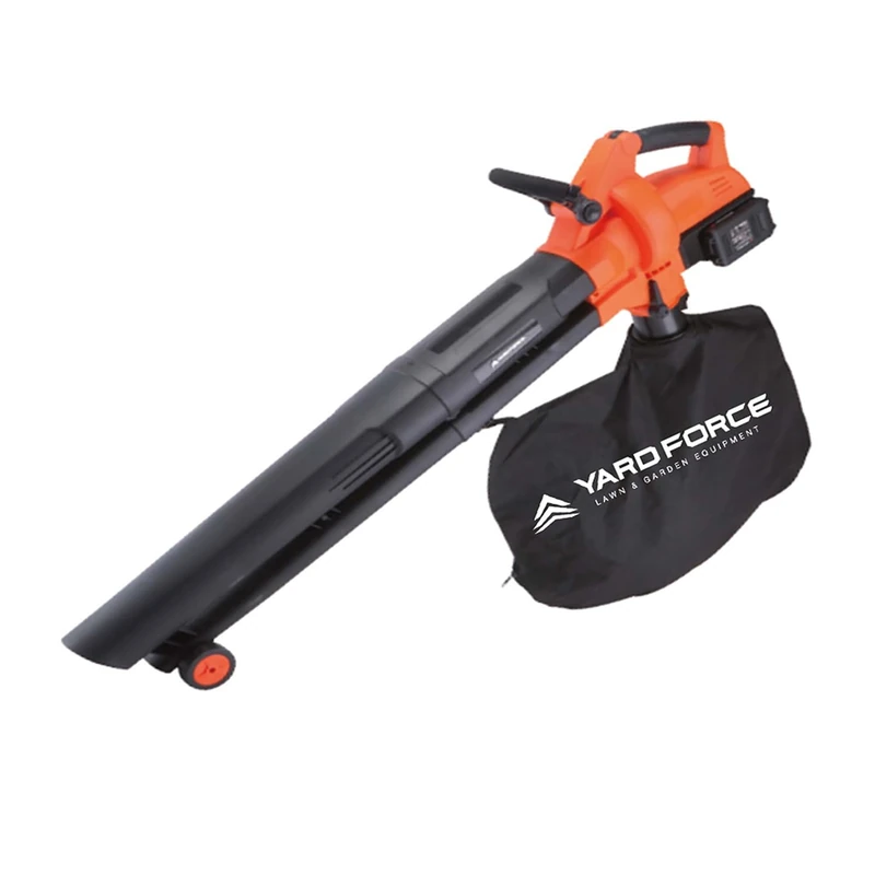 Yard Force 40V Cordless 3-in-1 Blower Vacuum & Mulcher with 230km/h Air Speed. Bare Tool, battery and charger not included.