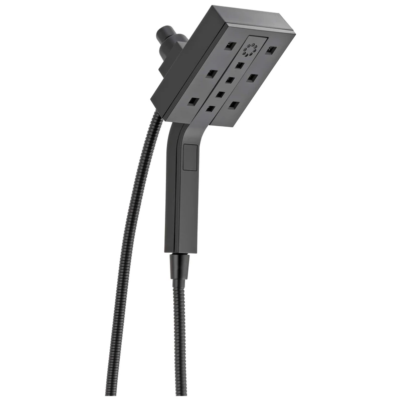 Delta Faucet 58473-BL25 H2Okinetic In2ition 4-Setting Two-in-One Shower Combo, Matte Black - Image 1