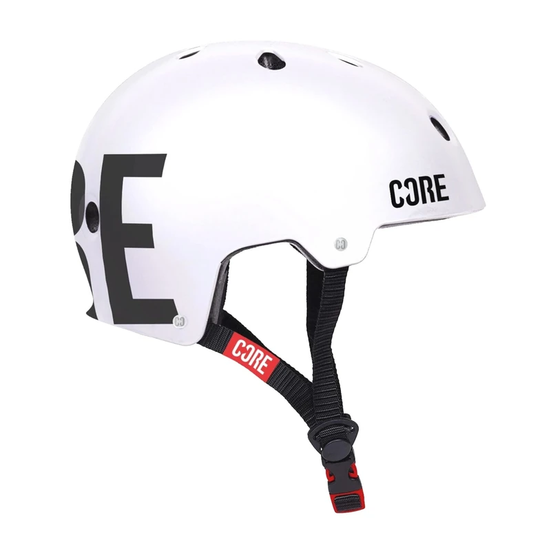 CORE Protection Street Helmet Skate/BMX/Bike/MTB/Roller Derby/Scooter - White/Black, L/XL