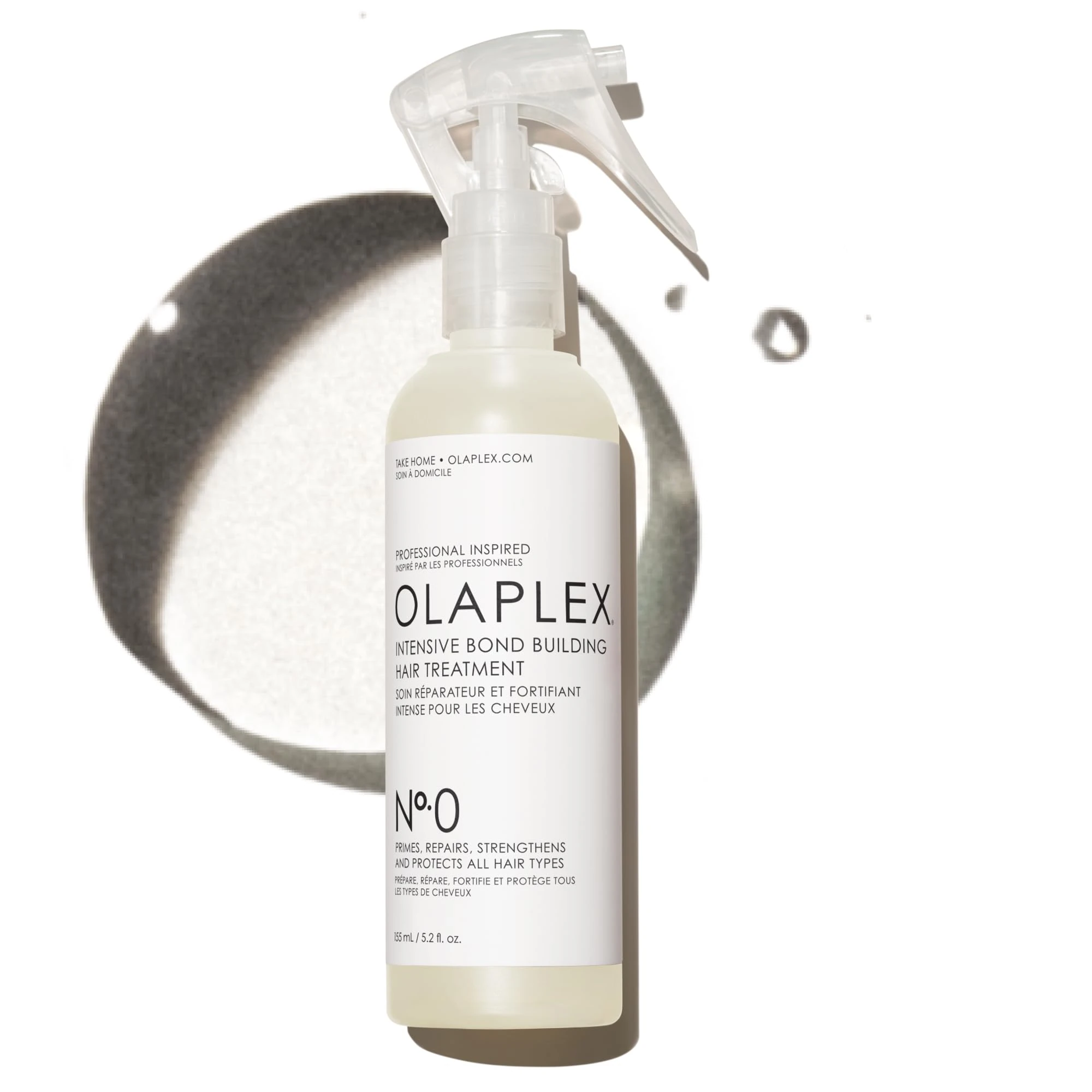 Olaplex No. 0 Intensive Bond Building Hair Treatment, Repairs, Protects, & Strengthens All Hair Types, 155ml
