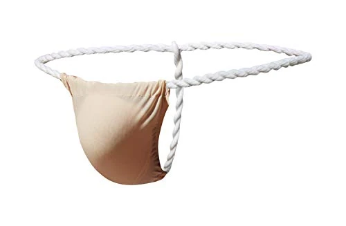 Newsywell Mens Ice Silk T-Back Thongs G String Low Rise Bikini Briefs Underwear