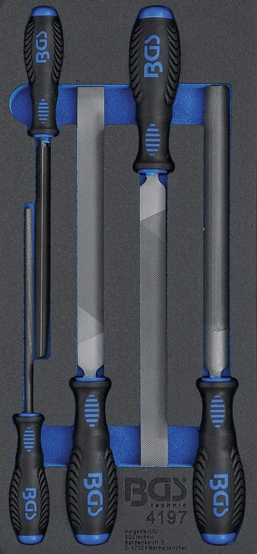 BGS 4197 | Tool Tray 1/3: Machinist's File Set | 5 pcs.