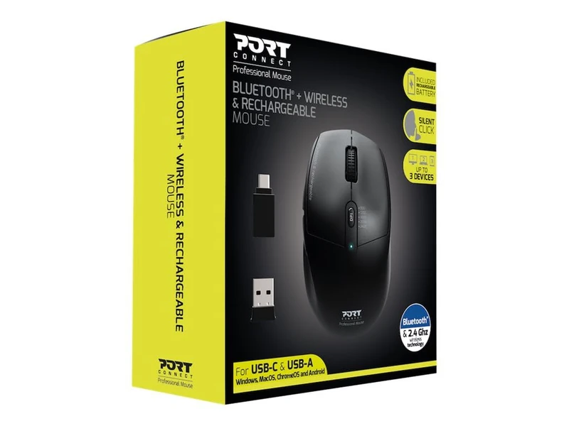 Port Designs Bluetooth Wireless & Rechargeable Mouse
