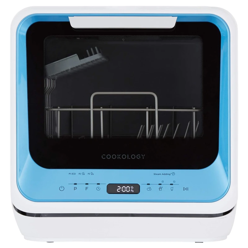 Cookology CMDW2 Mini Portable Dishwasher Table Top with Baby Bottle Rack (Blue)