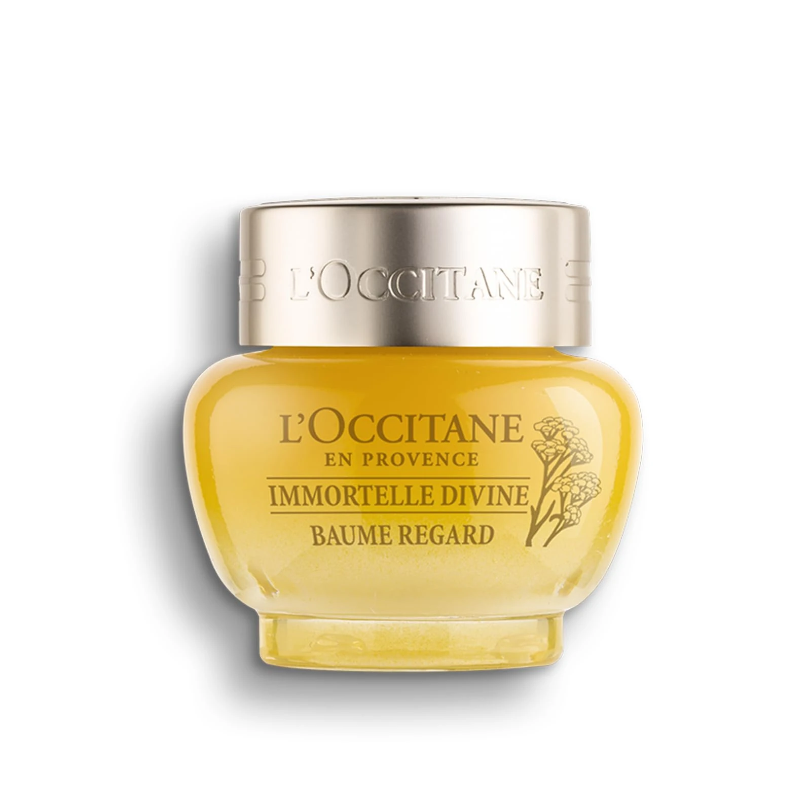 L'OCCITANE Divine Eye Balm 15ml, Anti-Ageing Cream for Fine Lines & Dark Circles, Premium & Clean Beauty Skincare for All Skin Types