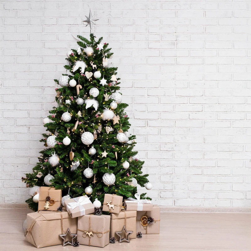 DMORA Livigno Christmas Tree Height 150 cm 303 Non-Toxic Branches 80 x 80 x 150 cm, Polyvinyl Chloride, Green