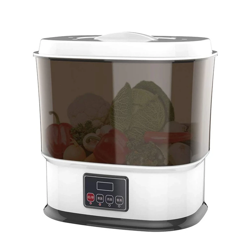Ozone Fruit And Vegetable Washing Machine Household Food Purifier, Fruit Cleaner Machine Automatic Household Ultrasonic Cleaning Machine, LED Intelligent Control Panel Intelligent Oxygen Cleaning