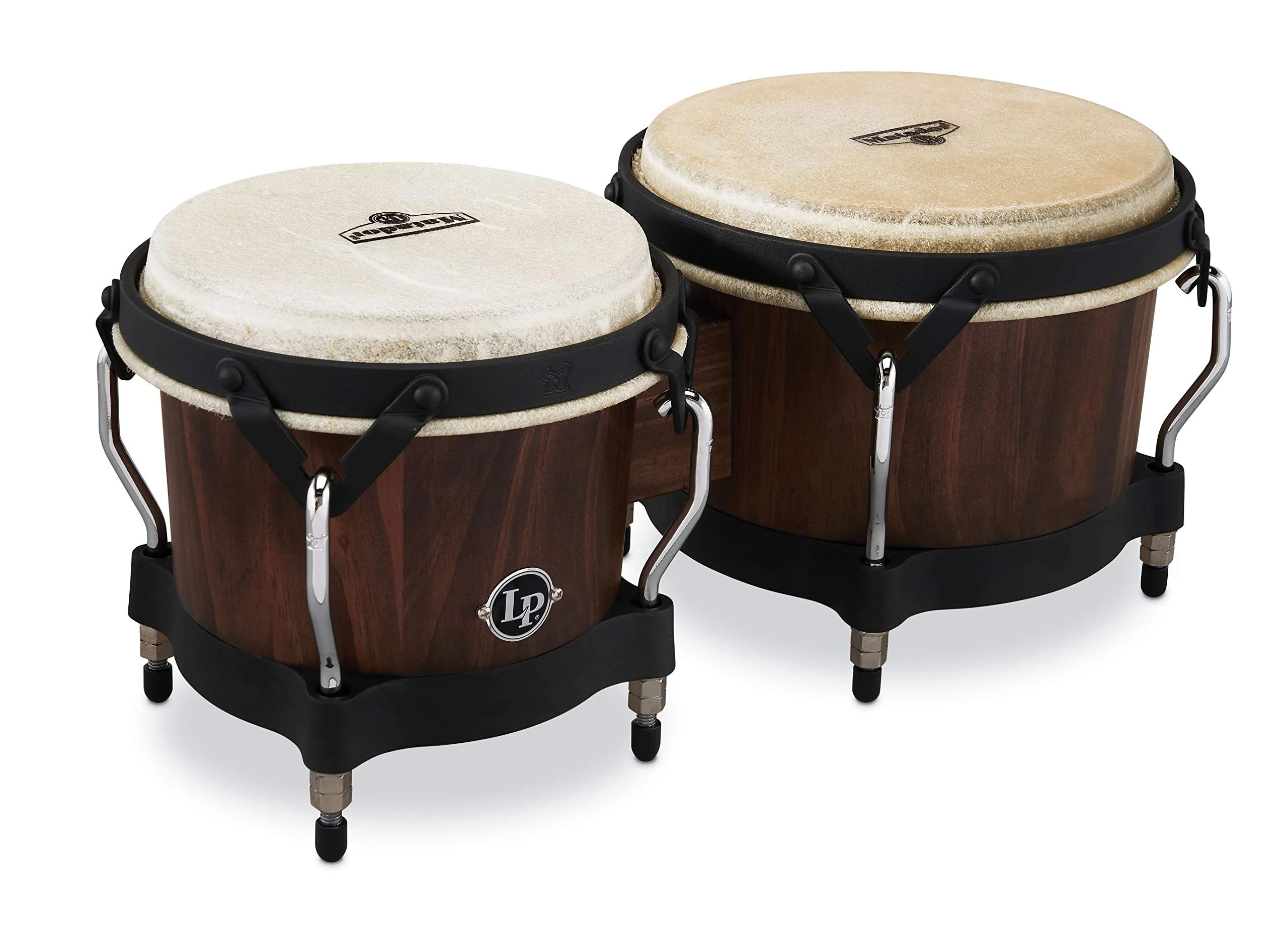 Latin Percussion Matador Whiskey Barrel Bongo Drum, 7-1/4 inch and 8-5/8 inch (M201-WB)