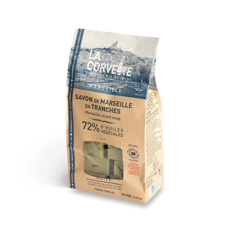 La Corvette Cosmos Natural Marseiller Soap in Loose Contour 1 kg (10 x 100 g)
