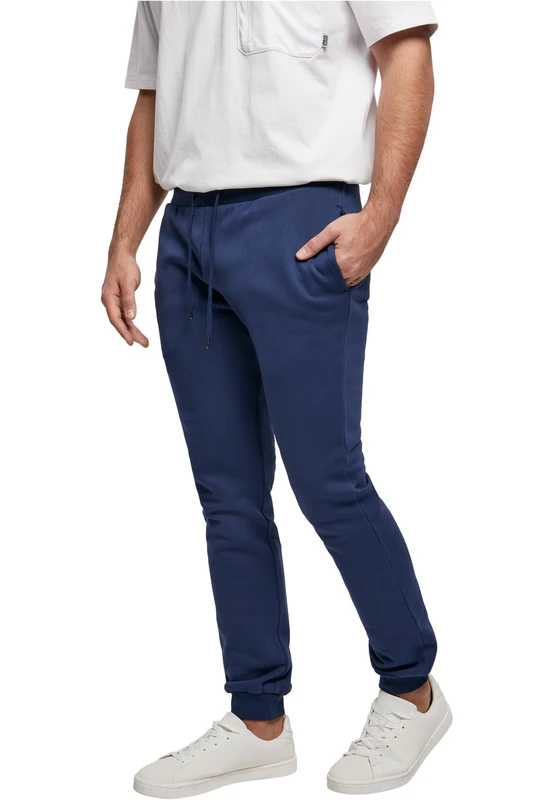 Urban Classics Men's Jogging Bottoms Made of Organic Cotton Organic Basic Sweatpants, Sports Trousers for Men in Many Colours, Sizes S - 5XL, Dark Blue, 3XL