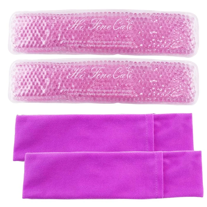 Postpartum Ice Pack, Hot and Cold Pads for Postpartum Essentials, 3 Count Gel Cooling Pad, Fast Pain Relief Convenient for Postpartum Recovery Helps Reduce Swelling (Purple)