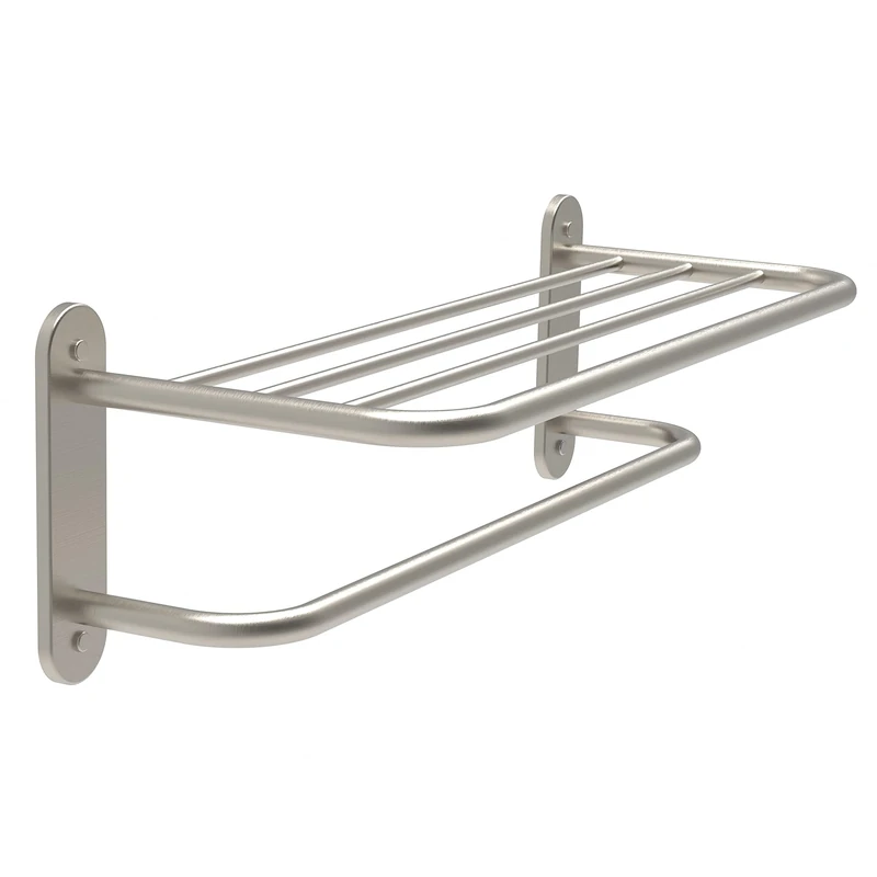 Fixsen 18 Inch Bathroom Towel Rack Towel Bar Towel Shelf Brushed Nickel Stainless Steel and Zinc Alloy Wall Mount 1pc for House Lavatory and Hotel