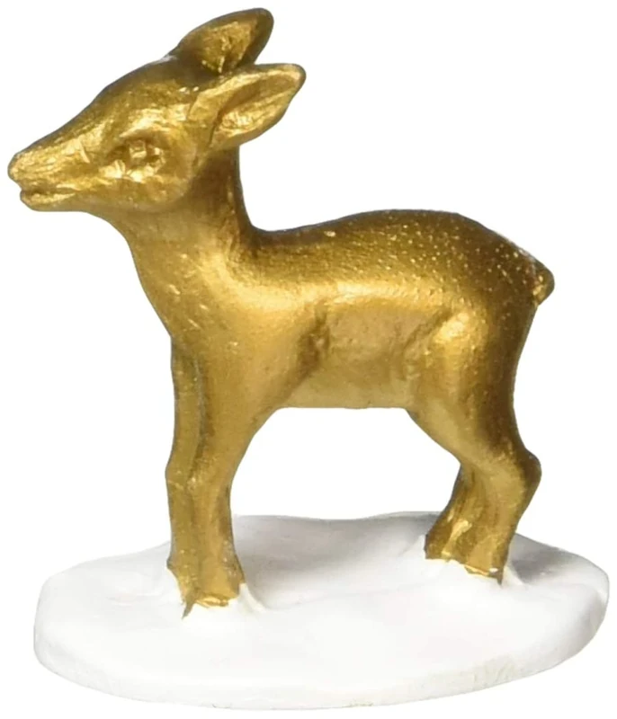 Creative Party F364 Gold Baby Deer Cake Toppers-12 Pcs