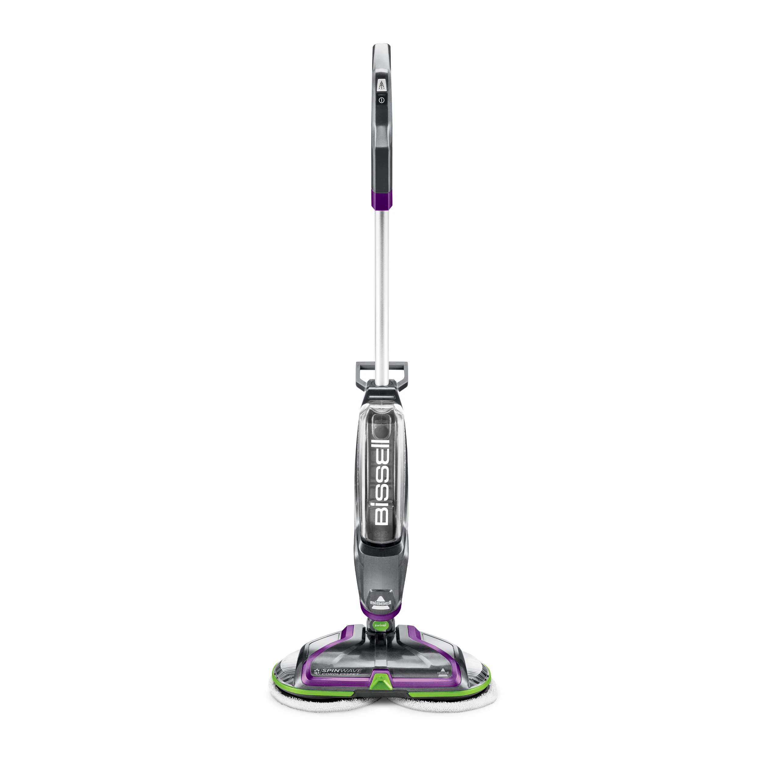 BISSELL® Spinwave Cordless Pet Hard Floor Spin Mop Cleaner 18V with washable mop pads for sealed hard floors, 23157