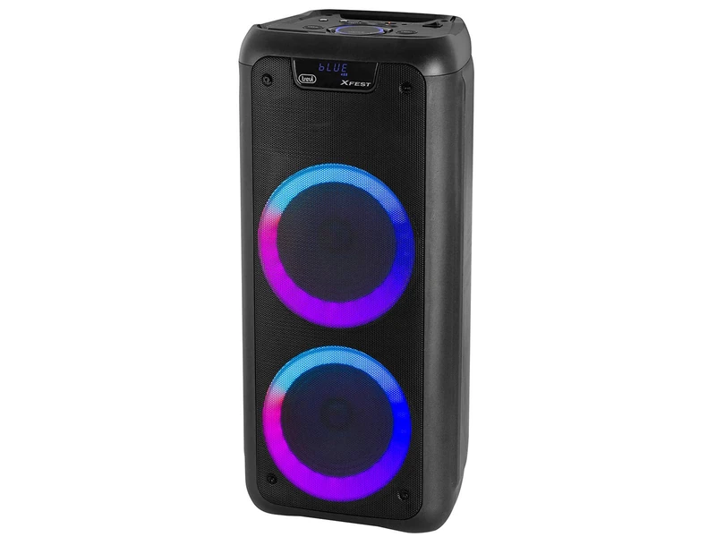 Trevi XFEST XF 600KB Portable Speaker with Amplifier MP3 USB MicroSD AUX in Bluetooth Dual Microphone Inputs Multicolor Built-in Battery - Image 1