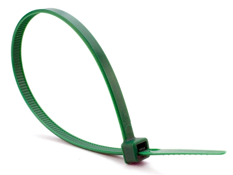 Nartel® 100 Pack of Green Cable Ties - Premium Tie Wraps - Premium Extra Strong Nylon Zip Ties (100mm x 2.5mm)