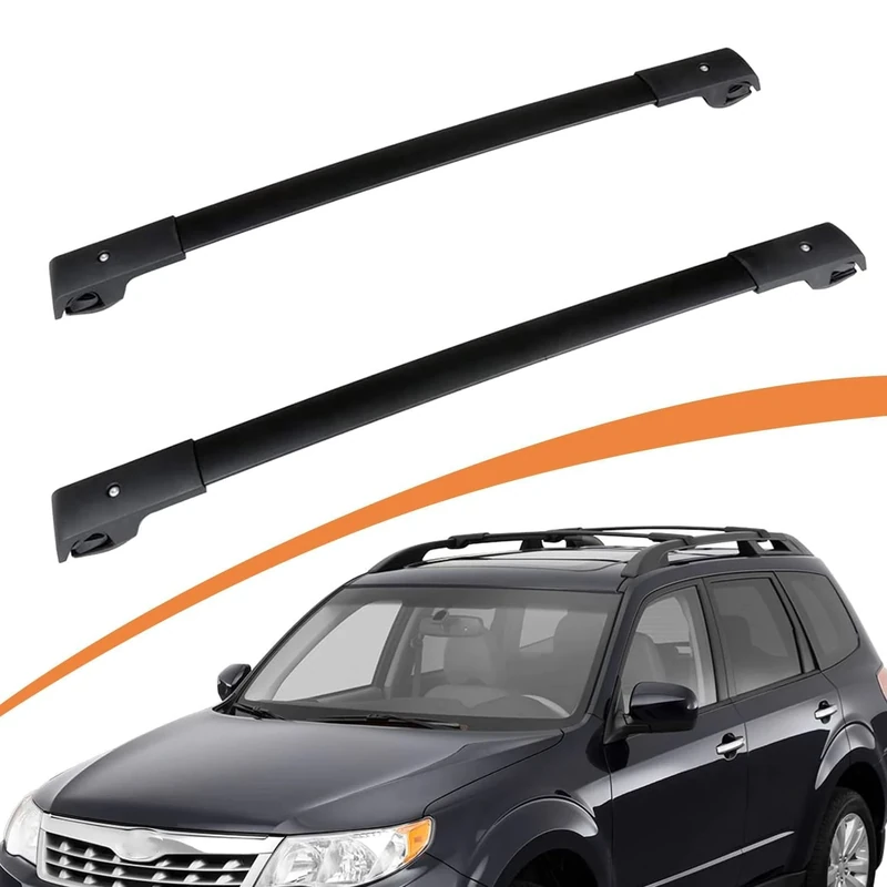 Roof Rack Cross Bars for Subaru Forester 2009 2010 2011 2012 2013 Crossbars Black Aluminum