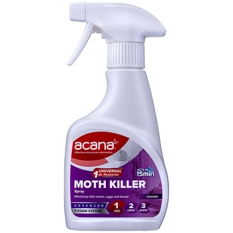 Acana Moth Killer and Freshener - Lavender - 275ml Spray - Image 1
