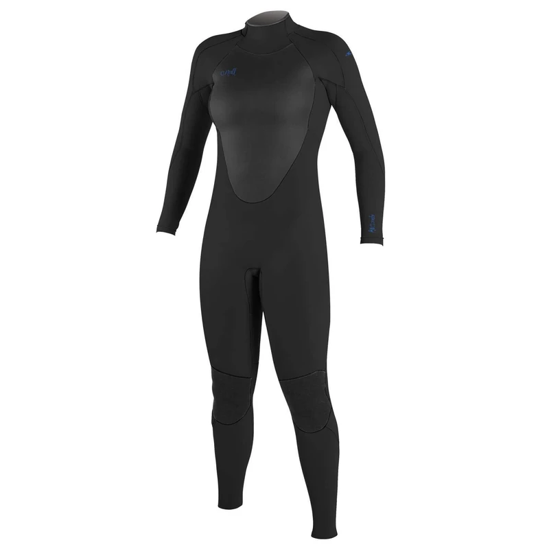 O'Neill Womens Epic 4/3mm Back Zip GBS Wetsuit - Black - Smooth Skin FluidFlex™ Firewall - Krypto Knee Padz