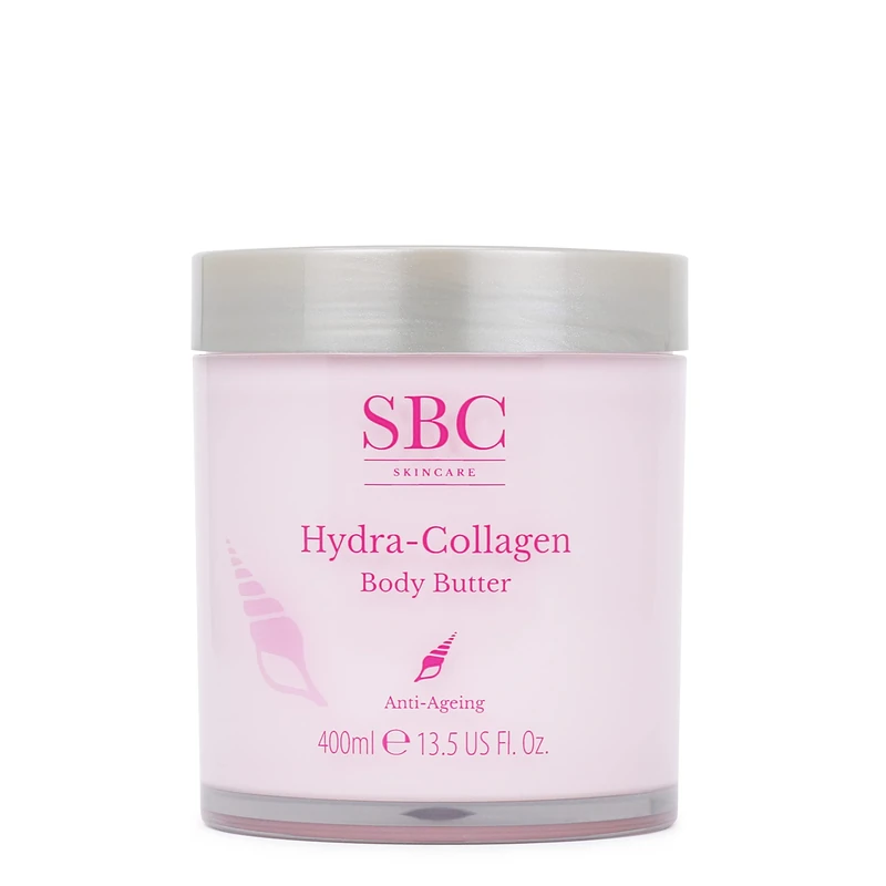 SBC Skincare Hydra-Collagen Body Butter 400ml - Anti-Ageing, Creamy Body Moisturiser with Collagen and Shea Butter