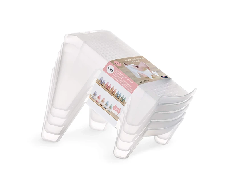 Domopak Living Set of 5 Shoe Steps - White Space Saver - Image 1