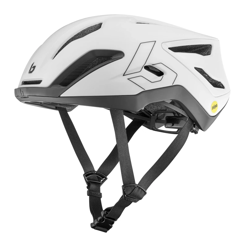 bollé - Exo Mips, Gloss White Matte, No Lens Reference, Small, Bike Helmets, Unisex, Adult