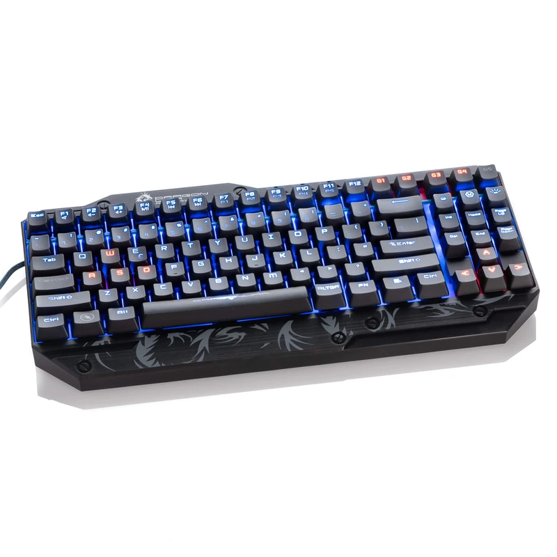 Dragonwar M-Matador QWERTY Backlit Mechanical Gaming Keyboard with Programmable Macro Keys - Black - Image 1