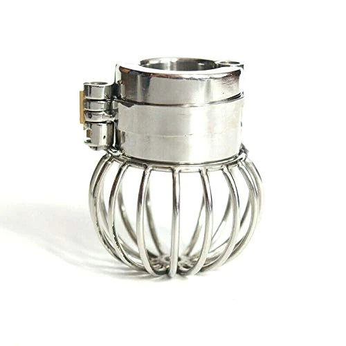 Bondage Masters CBT Stretcher Weight with Balls Cage Silver