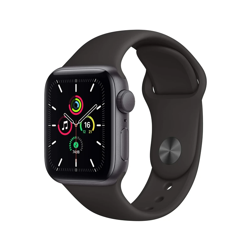 2020 Apple Watch SE (GPS, 40mm) - Space Grey Aluminium Case with Black Sport Band