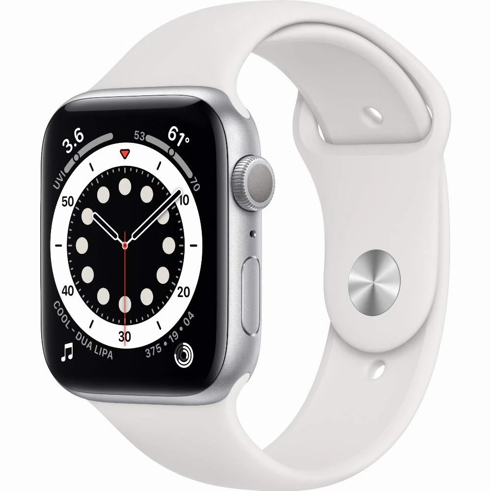 Apple Watch Series 6 OLED Silver GPS (satellite) Watch Series 6, OLED, Touchscreen, 32 GB, GPS (satellite), Silver