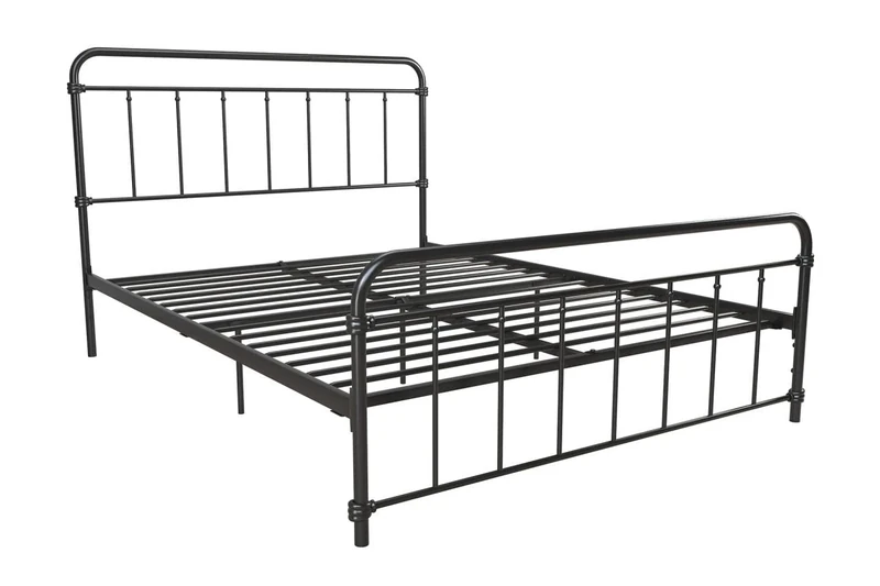 DHP Wallace Metal Bed, Black King