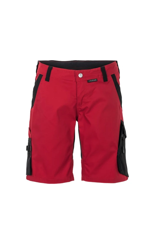 Planam 6467068 Norit Women's Shorts, Red/Black, Size 4XL