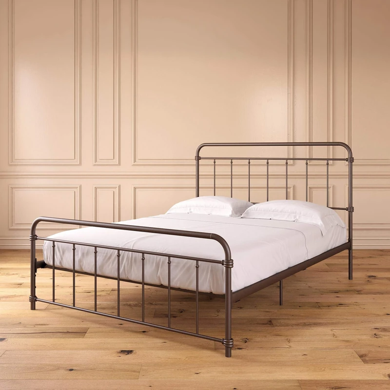 DHP Furniture Wallace Metal Bed, Bronze Double