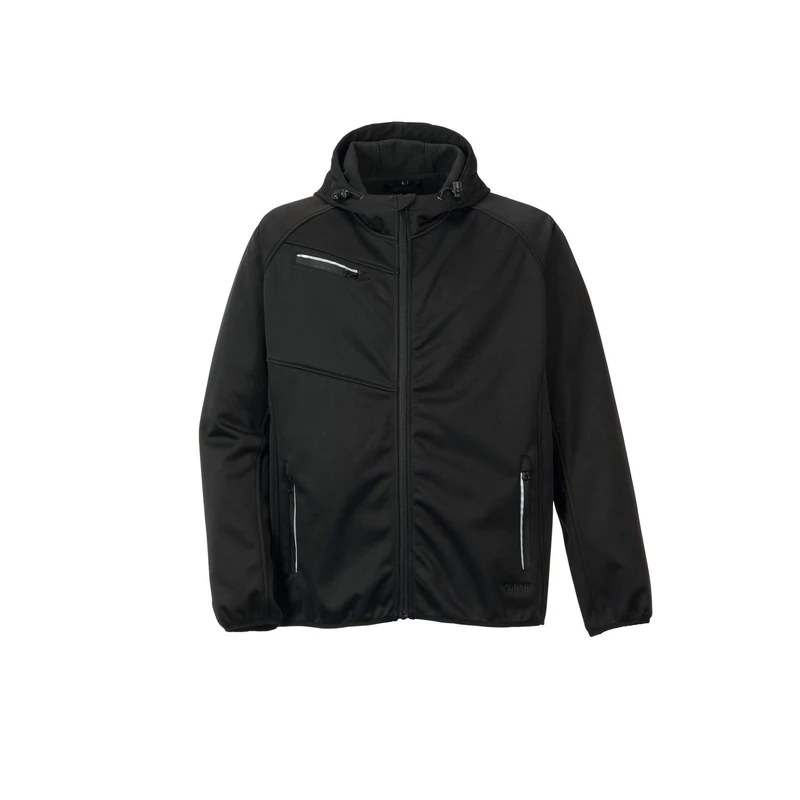 Planam 3760052 Outdoor Fog Softshell Jacket, Black, Size L