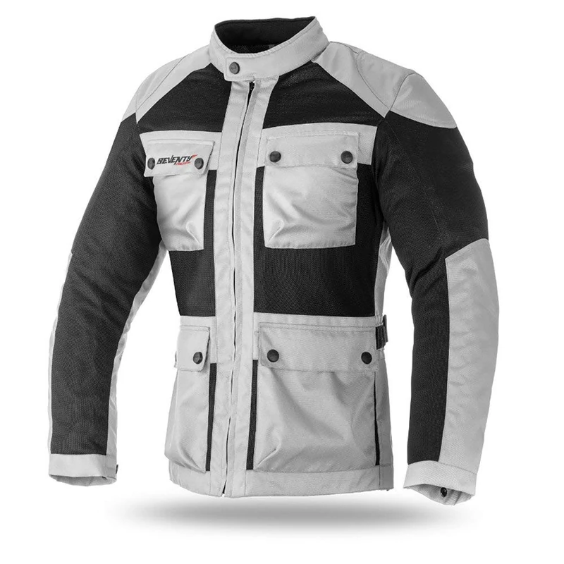Seventy Degrees Men's SD-JC30 Casual Jacket, Black/Grey, M
