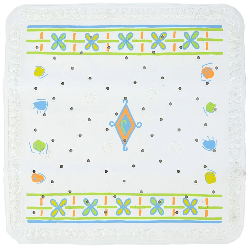 Spirella AVIGNON MULT Non-Slip Mat, 55 x 55 cm, 1238266, White, Standard