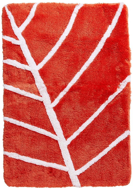 Spirella Textile Rug Leaf Tomato 60X90 1212209, White, Estandar - Image 1