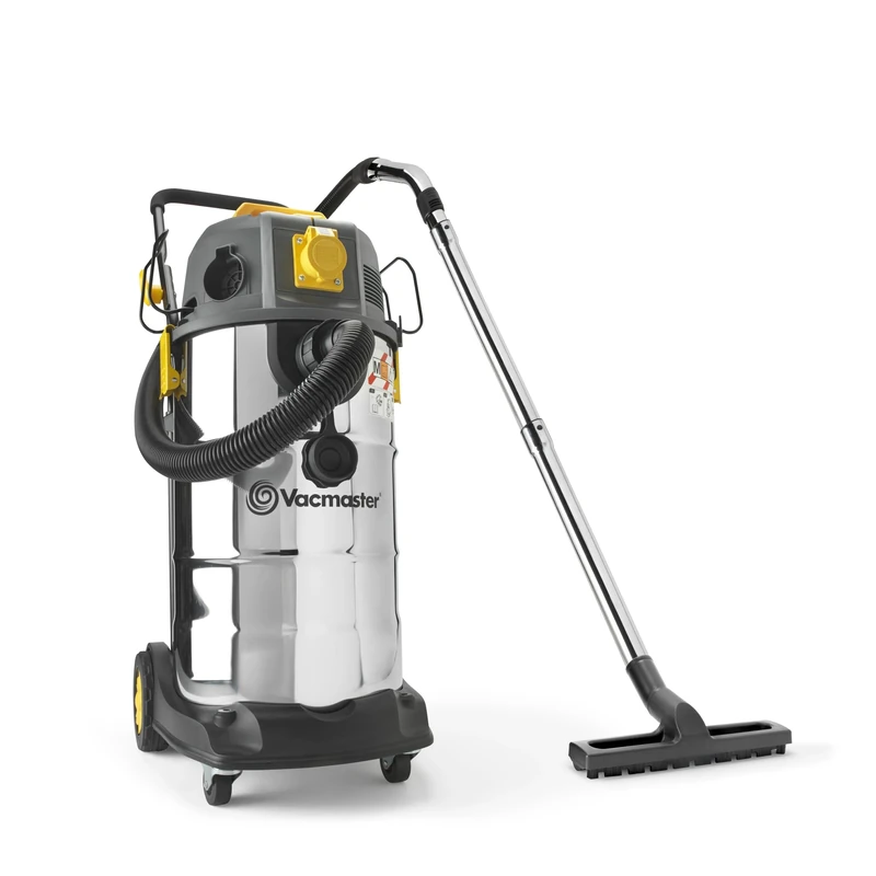 Vacmaster 110V M Class Dust Extractor, 38L Industrial Wet & Dry Vacuum Cleaner with Push Clean Filter and Power Take Off