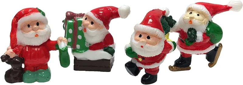 Creative Party F368 Cute Santa Claus Cake Topper Picks-144 Pcs