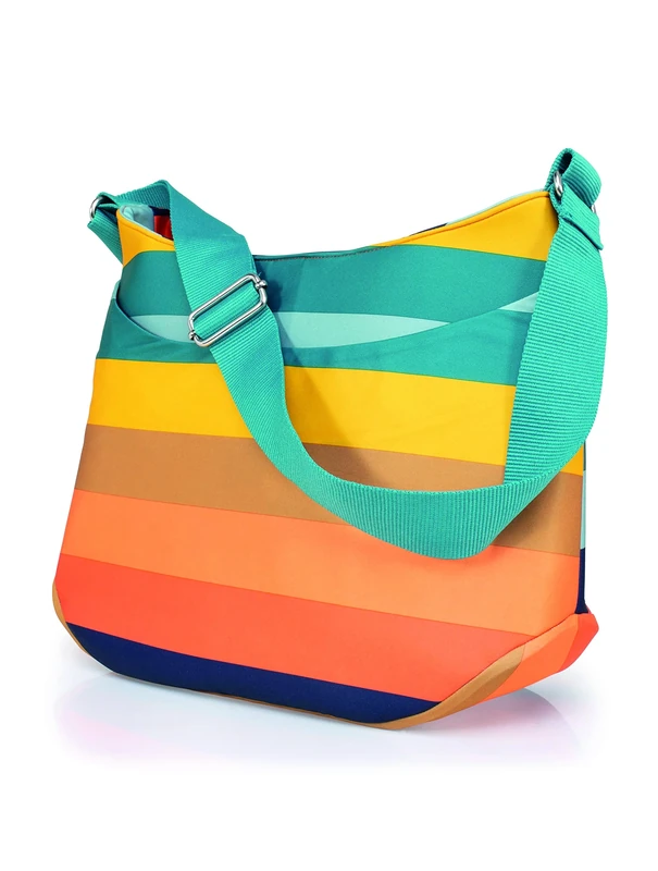 Cosatto Deluxe Baby Changing Bag - 2 Inner Pockets, Insulated Bottle Holder, Wipe Clean Change Mat, Keyholder & Adjustable Shoulder Strap (Goody Gumdrops)