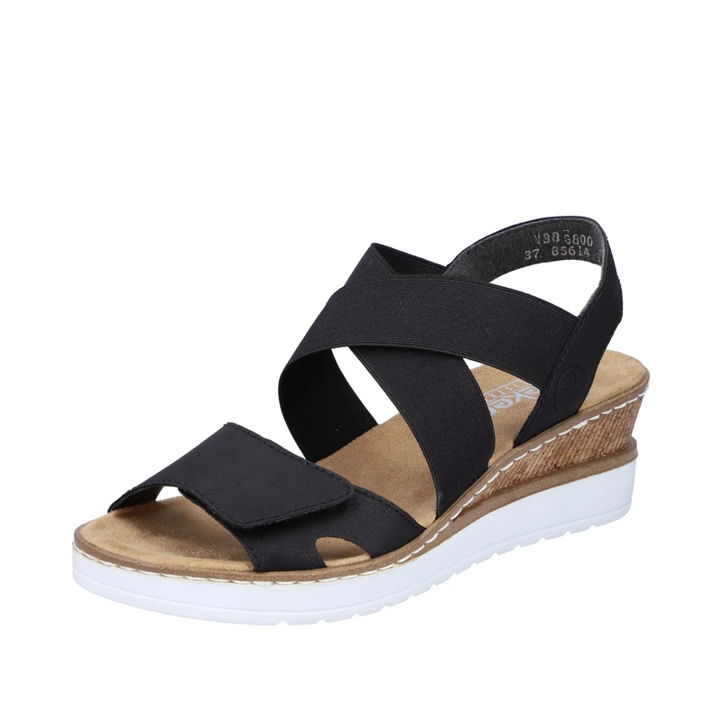 Rieker Women's V38g8 Sandal, Black 00, 5 UK