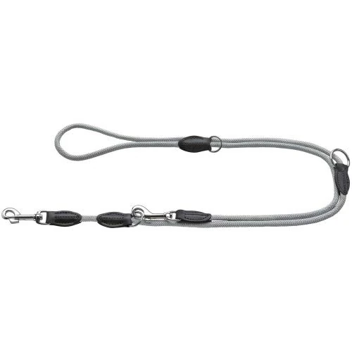 HUNTER Freestyle EIBY Adjustable Lead | Grey | Size 8/200 | 3-Way Adjustable | Soft & Easy to Grip | Tear-Resistant & Quick-Drying | Easy to Clean & Robust | Ideal for Everyday Use & Adventure