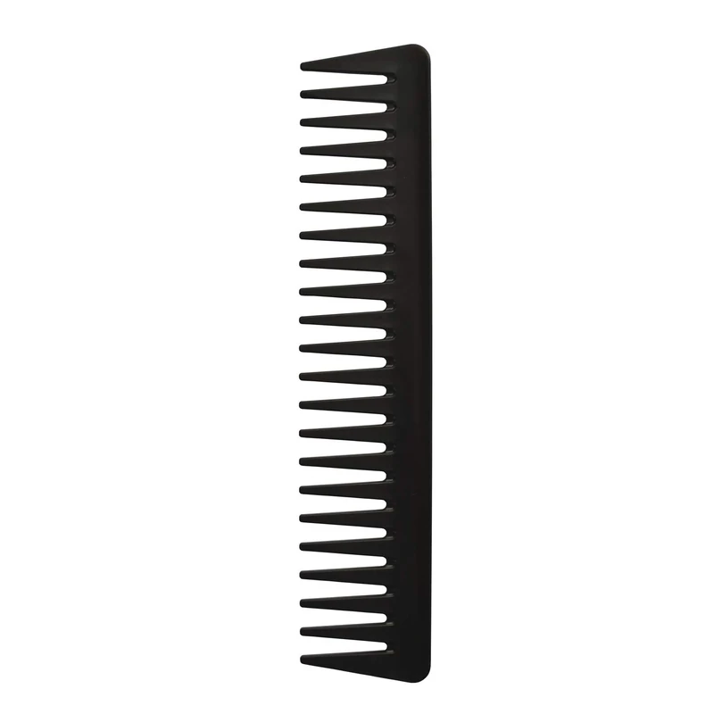 Professional Carbon Fibre Anti-static Hair Detangler Comb, Heat Resistant Wide Comb for Long Wet Curly Hair