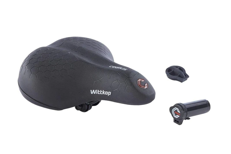 Büchel Wittkop Unisex - Adults Büchel Saddle City with Seat Heating bicycle saddle, Black - Image 1