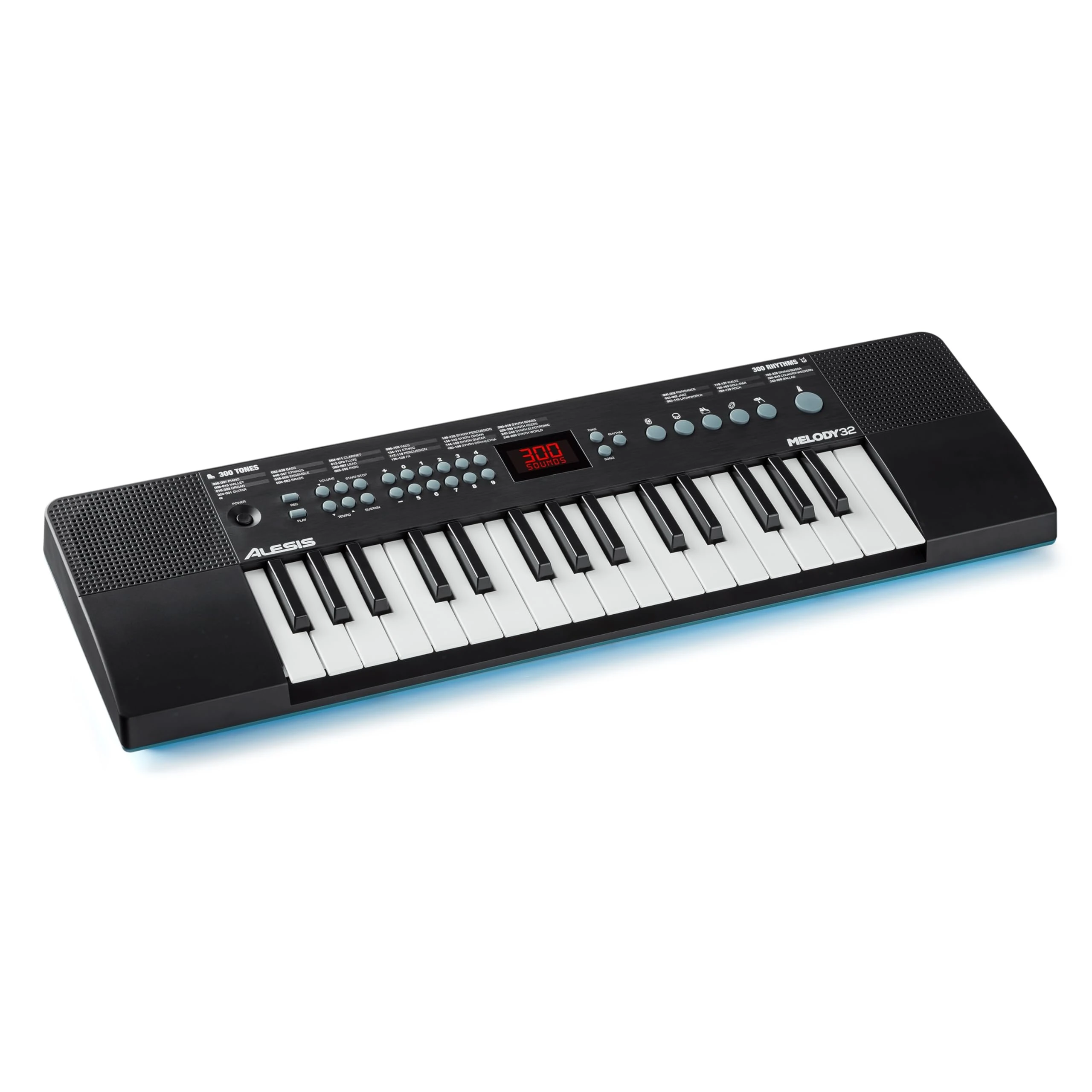 Alesis Melody 32 - Keyboard Piano with 32 Keys, Speakers, 300 Built-In Sounds, 40 Demo Songs, USB-MIDI Connectivity and Lessons