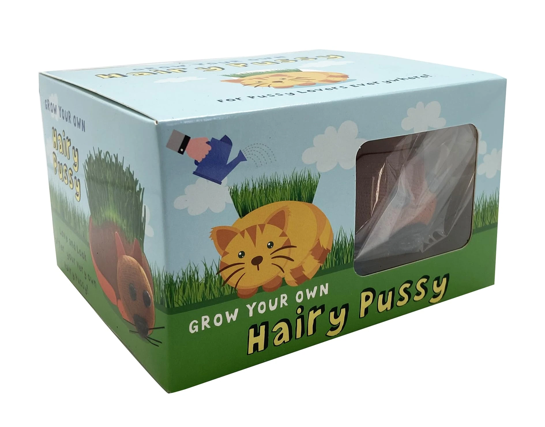 Diabolical DP1257 Grow Your Own Hairy Pussy (Cat) - Funny Secret Santa Gifts for Women, Rude Birthday Gifts for Her, Funny Gifts for Men Under 10 Pounds 13x11x7.5cm