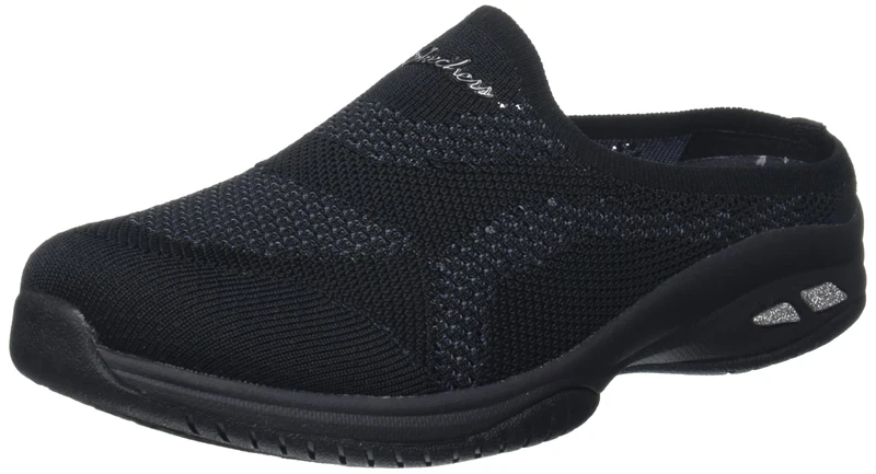 Skechers Women's Commute TIME in Knit to Win Clog, BBK, 3 UK