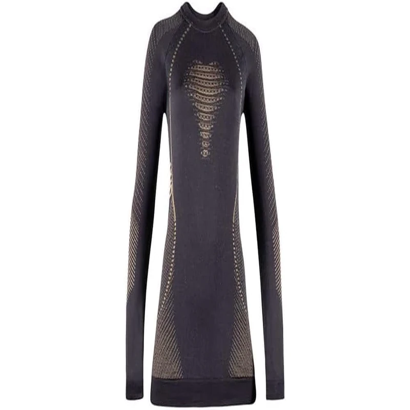 UYN U100229 FUSYON Cashmere Shiny 2.0 UW LG_SL.Round Neck T-Shirt Women's Golden Celebrity XS