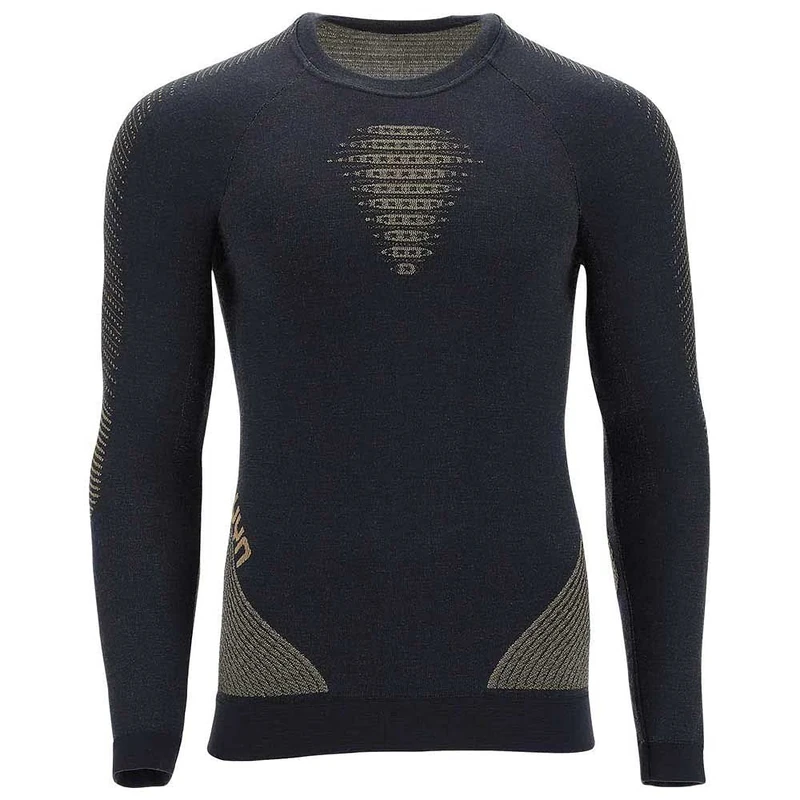 UYN U100225 FUSYON CASHMERE SHINY 2.0 UW LG_SL.ROUND NECK T-shirt Men's Golden celebrity XL