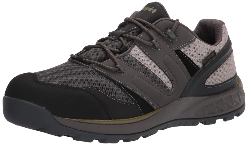 Propét Men's Vercors Hiking Shoe, Grey/Olive, Numeric_10 X-Wide